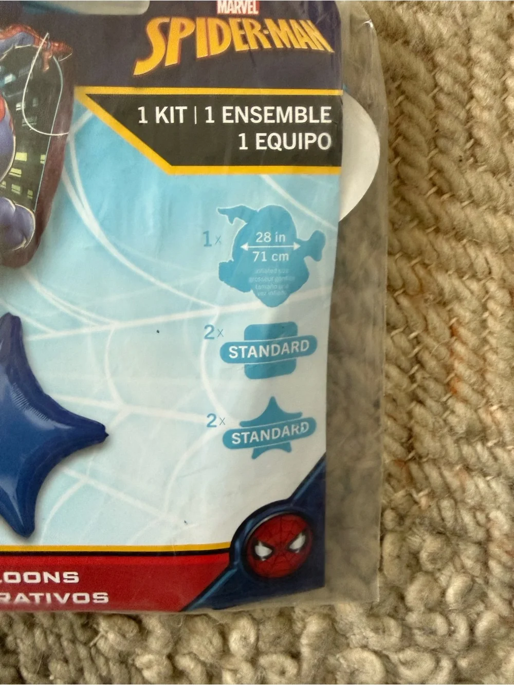 Marvel Spider-Man Foil Balloon Bouquet - 5 balloons 3 sets 28” brand new